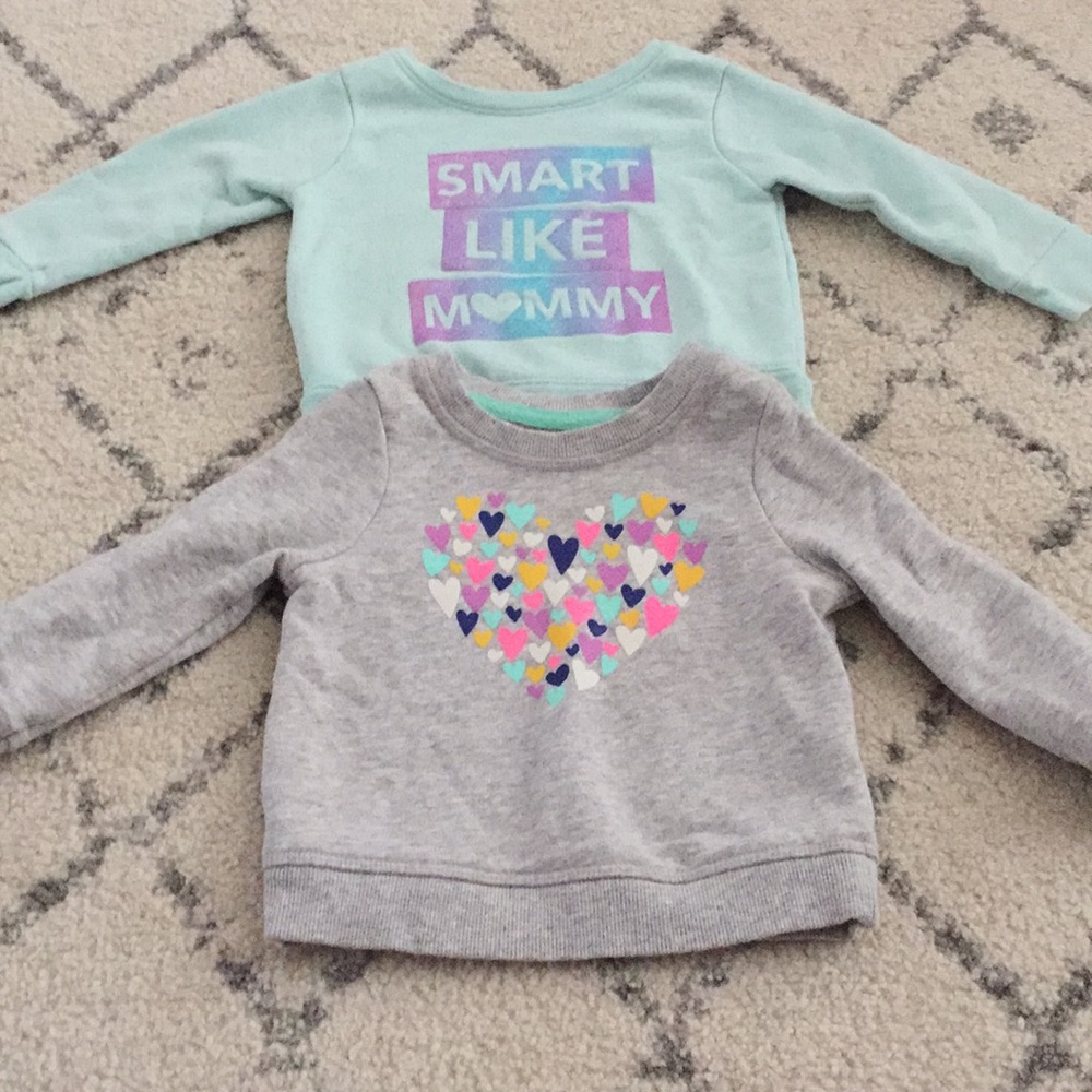 Toddler Girl’s Crew Sweaters set of 2